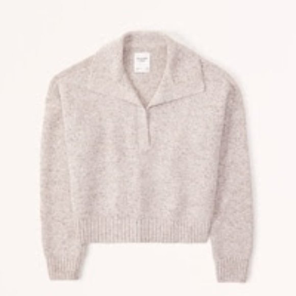 Abercrombie Women's Notch-Neck Sweater Polo, Size XS, Like New - Picture 3 of 3